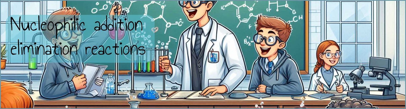 nucleophilic addition-elimination reactions header image